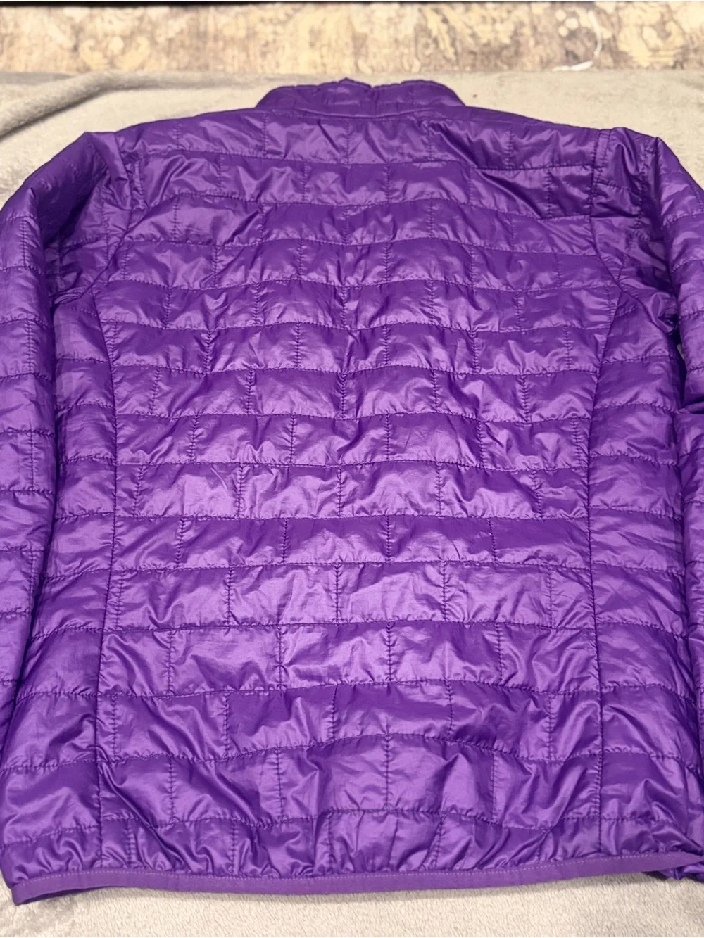 Patagonia Purple Jacket with Teal Zipper Accent